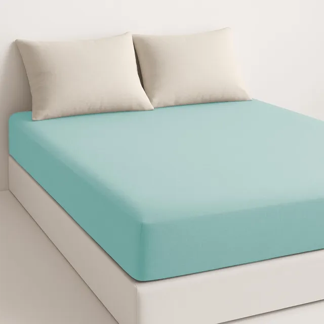 Unyqoos Mintgroene microvezel hoeslaken voor matrassen tot 28 cm hoog