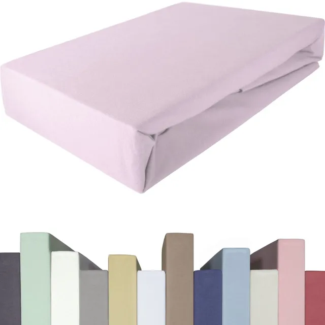 Ibenzoa Superzacht en Elastisch Hoeslaken voor Diverse Matrassoorten in Zachte Pasteltint roze