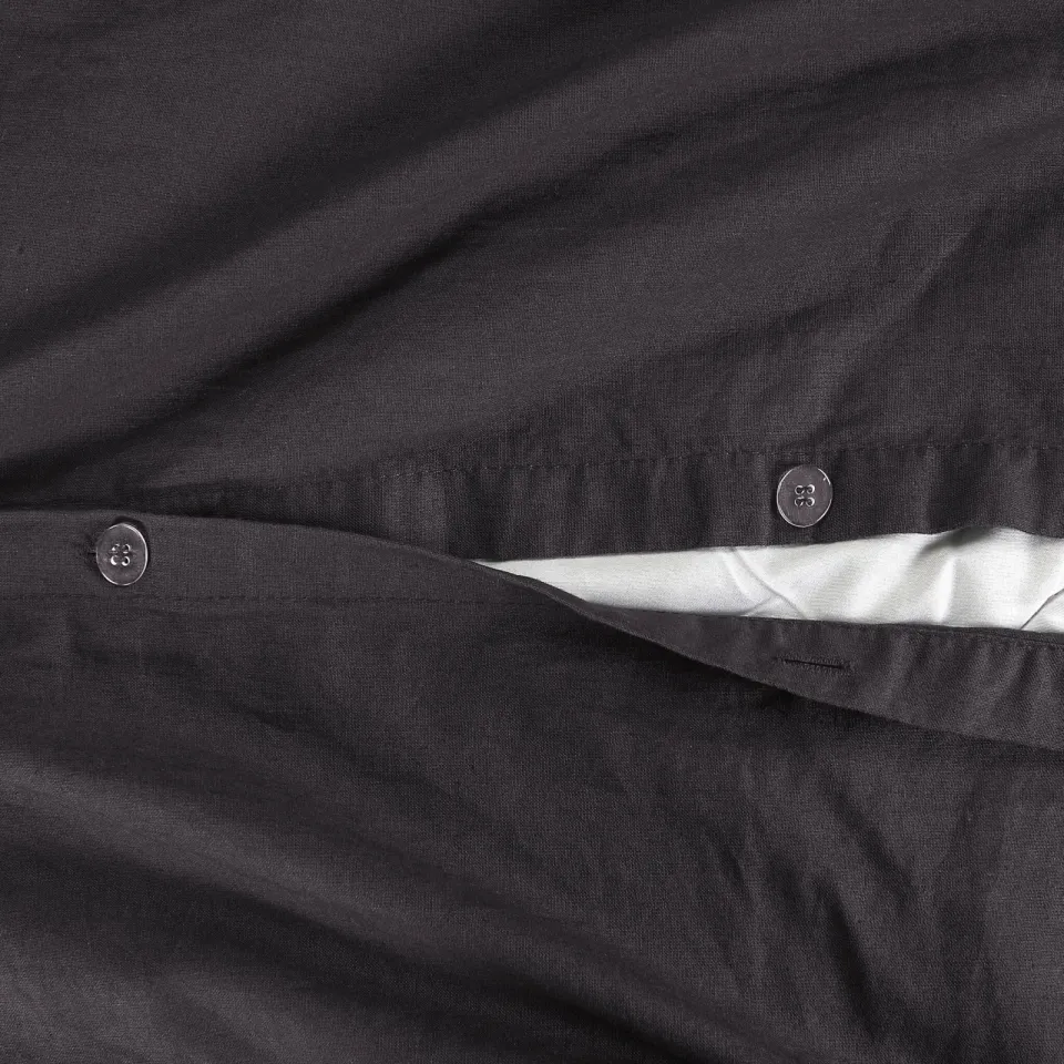 NOUS Living stonewashed dekbedovertrek lits-jumeaux antraciet, foto 7