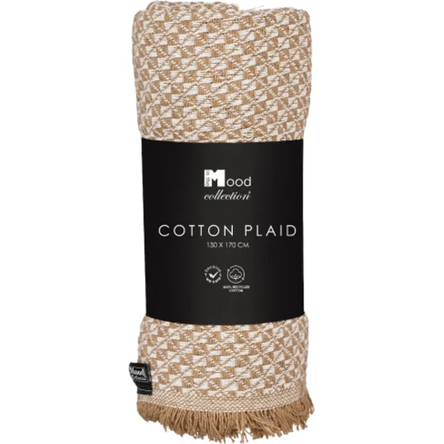 In The Mood Collection In the Mood Kick Plaid - 170 x 130 cm - Beige