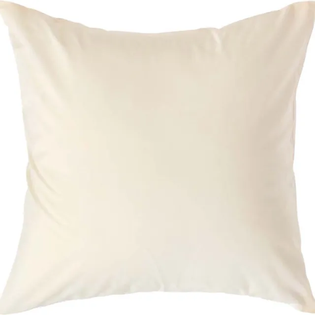 Homescapes Kussensloop 40x40 cm – Crème – 100% Egyptisch Perkal Katoen – 200 TC