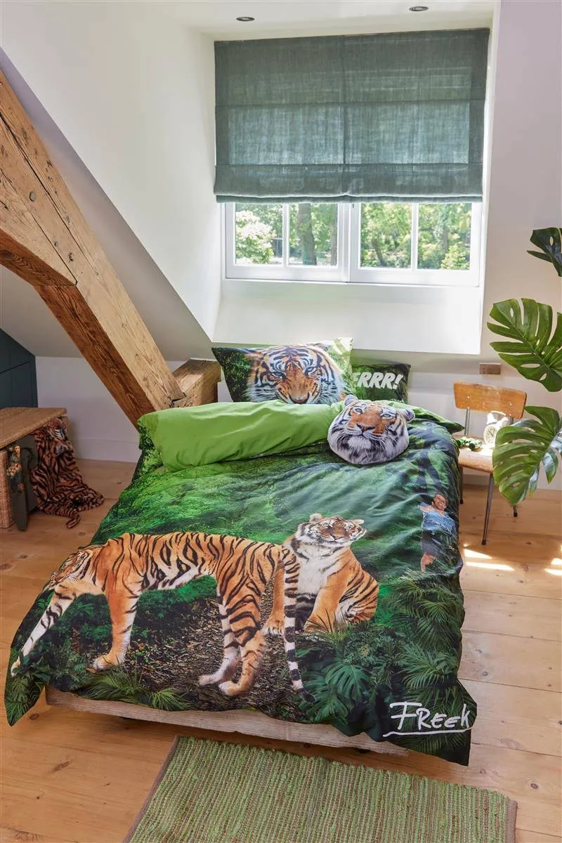 Freek Vonk katoenen dekbedovertrek 1-persoons (140x220 cm) groen, foto 5