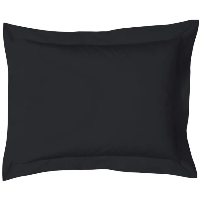 Heckettlane HnL Living - Kussensloop - Perkal - 60 x 70 cm - Jet Black zwart