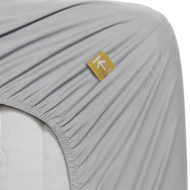 Beddinghouse percale katoen hoeslaken - Eenpersoons - Light Grey