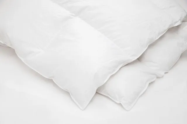 Plutex Donsdeken 140x200 - 90% grijze Hongaarse ganzendons - Warm Wit