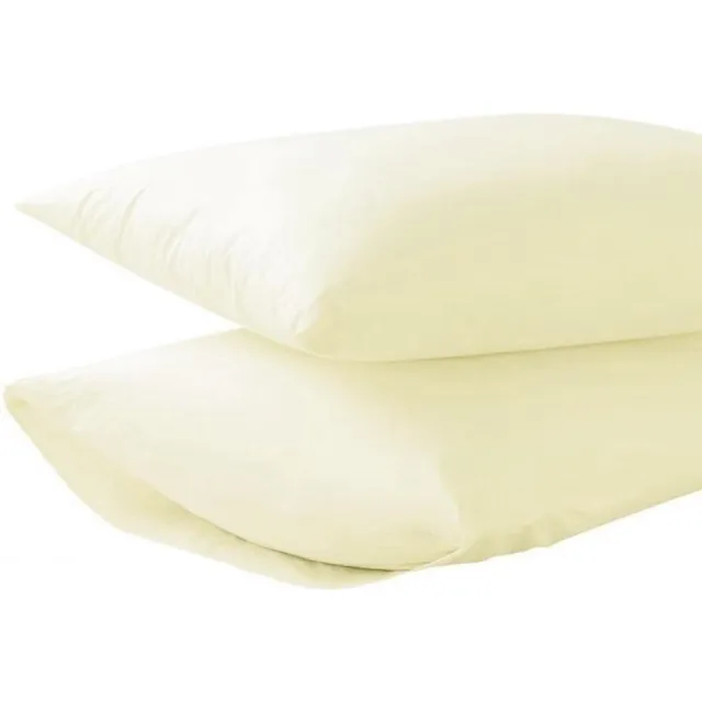 Home bedding 100% Katoen - Kussenslopen - Set van 2 - 60x70 cm - Créme