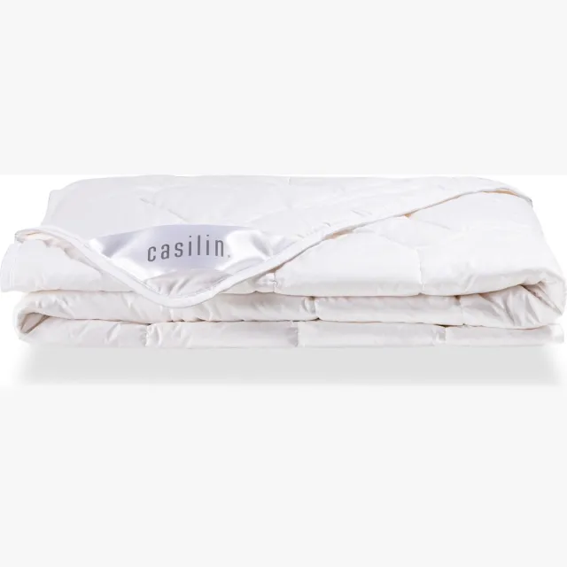 Casilin Dekbed 2 persoons 260 x 240cm Extra Breed en Lang - 100% Katoen - Zomerdekbed - Hotelkwaliteit - Wit