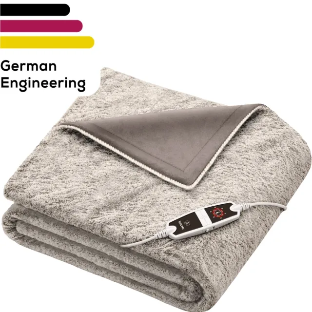 HD 150 Elektrische Deken XXL - Warmtedeken 200x150 cm - Beurer Safety System - Automatische Uitschakeling - Nordic Taupe