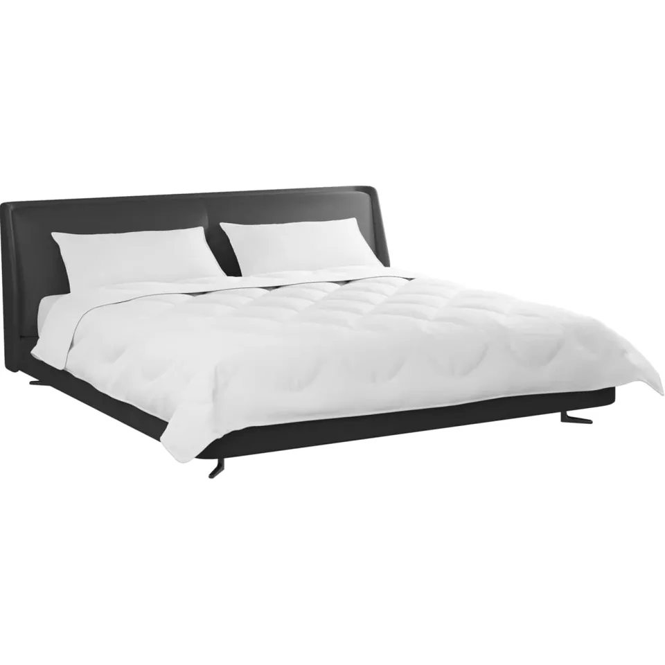 vidaXL Dekbed met Kussens met kussen 3 st Wit Microvezel, foto 2
