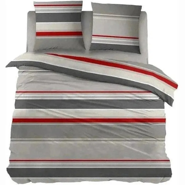 Sleepnight Dekbedovertrek Katoen Basha Rood - 200 x 200/220 cm + 2 kussenslopen - [Rood]