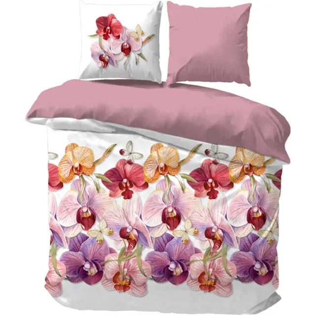 iSleep Dekbedovertrek Karin - Litsjumeaux - 240x200/220 cm - Wit