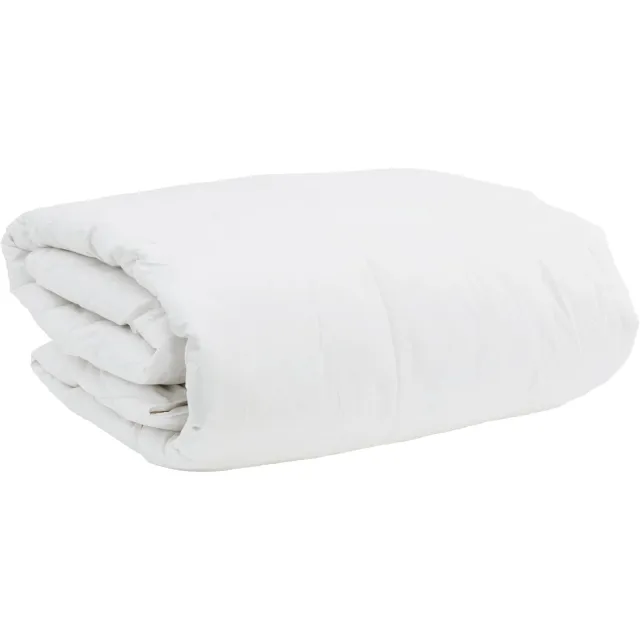 vidaXL Dekbed Set met kussen 3 st Wit Donsveertjes