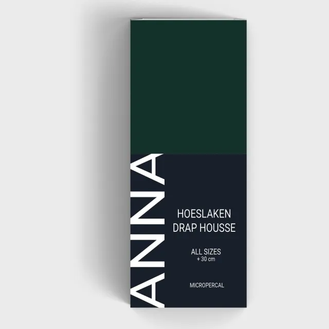 bedlin Hoeslaken voor matras - Micropercal - Strijkvrij & zijdezacht - Extra-Breed - 200x220cm - Dennegroen