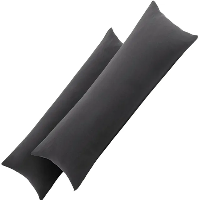 CRLYN® Zijslaapkussen Kussensloop - Langwerpig Kussen - Lichaamskussen Antraciet