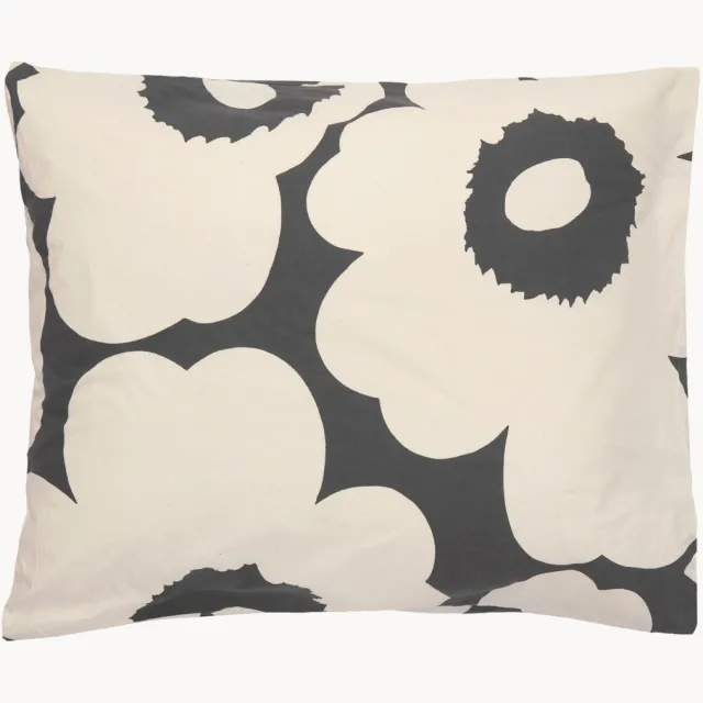 Marimekko Katoenen kussenhoes Unikko Grijs