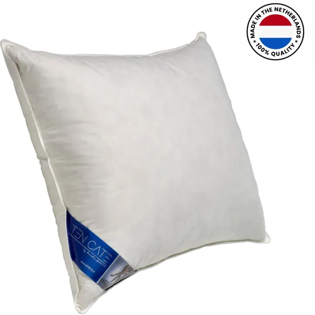 Ten Cate Hoofdkussen - Hoofdkussen Nekklachten - Hoofdkussens - Eendendons & Eendenveren - Halfdons - Geschikt voor rug, zij- en buikslapers - Ergonomisch Kussen - 60x70 cm Wit