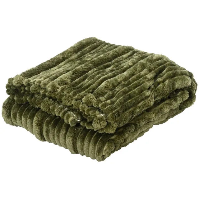 Kaemingk plaid groen 130 x 170 cm polyester