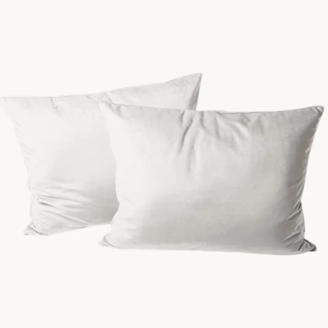 Y-not® Y-NOT Kussenslopen Set - Velvet Pearl White - 60x70 cm - 2-pack - Zachte Kussenhoezen voor Comfortabele Nachtrust Wit