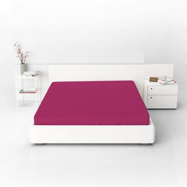 Koney Hoeslaken jersey 220 x 200 cm - Magenta - 160 g/m² - matras tot 20 cm