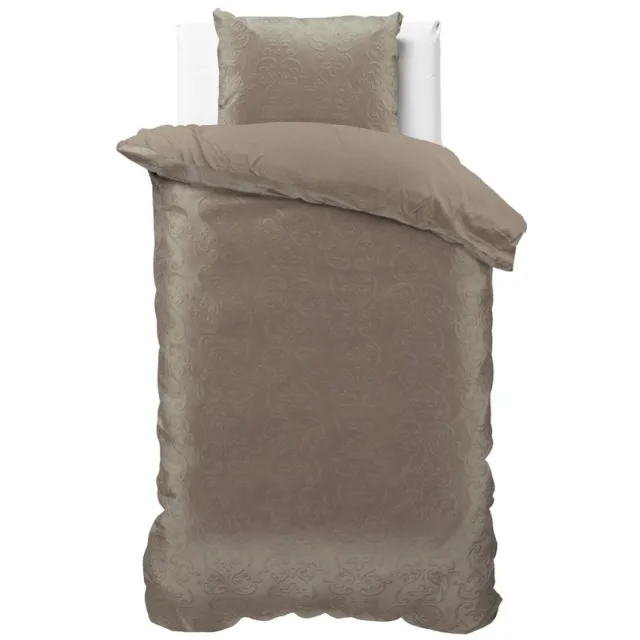 Sleeptime Sultan Dekbedovertrek - 140x200/220 + 1 kussenslopen 60x70 - Taupe - Tweepersoons