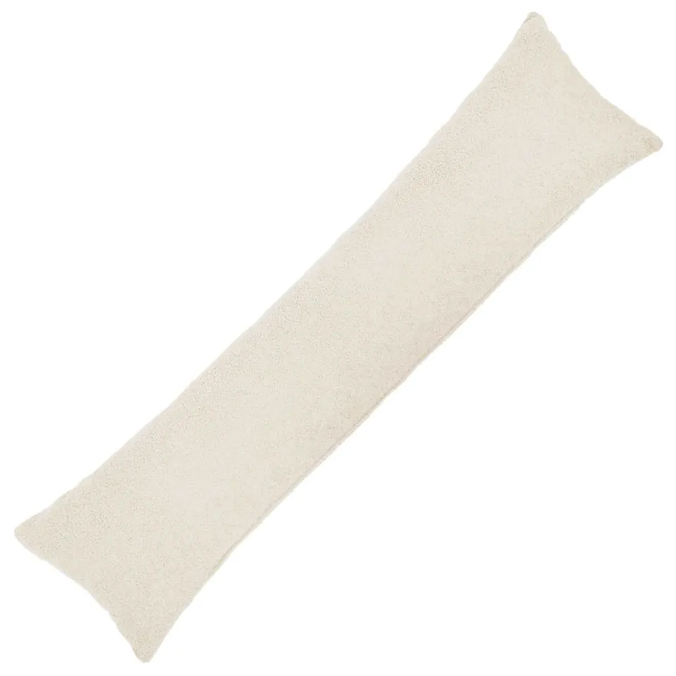 vidaXL Kussensloop HEERLEN Crèmekleurig 40 x 145 cm Bouclé, foto 3