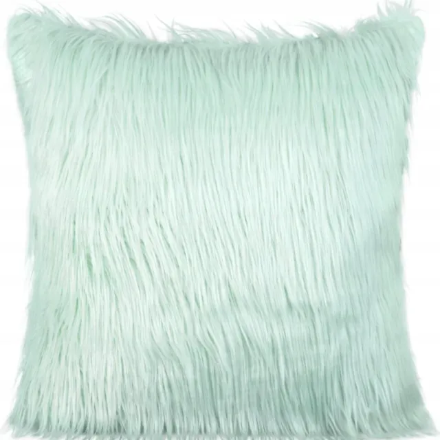 Eurofirany Zachte Mintgroene Kussenhoes 45x45cm - Pluche Stijl