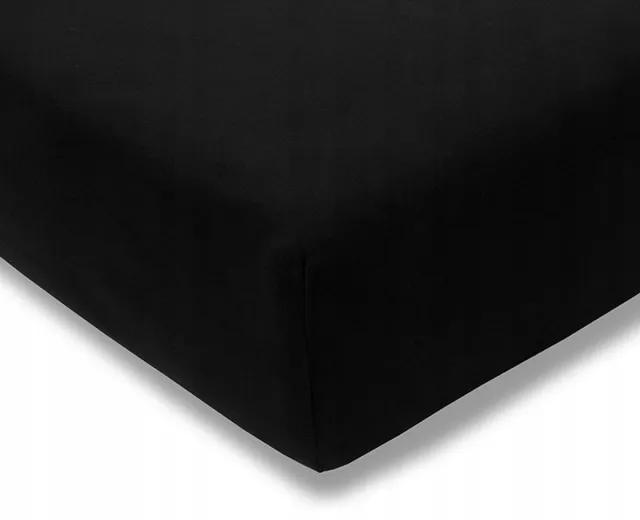 Estella Jersey Hoeslaken 100x200 cm Zwart - 97% Katoen