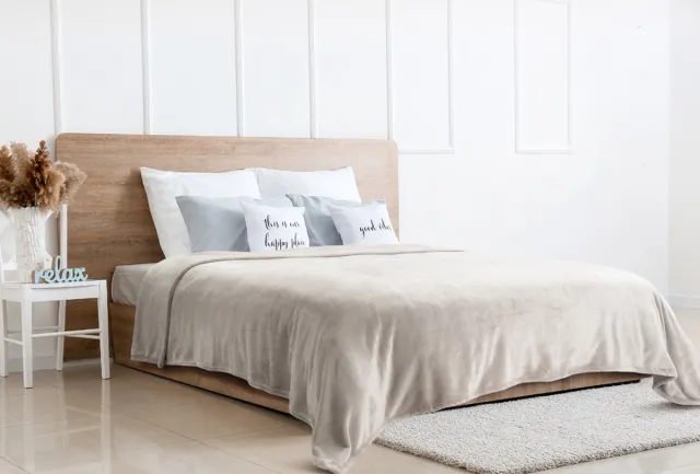 Home & Comfort Extra groot deken voor in je woon- of slaapkamer - Grijs - 2 stuks