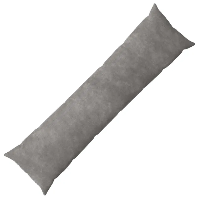 vidaXL Kussensloop HEERLEN Lichtgrijs 40 x 145 cm Microfiber Fleece