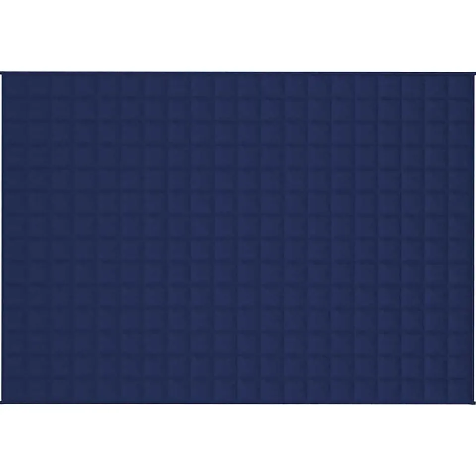 vidaXL Verzwaringsdeken 138x200 cm 6 kg stof blauw