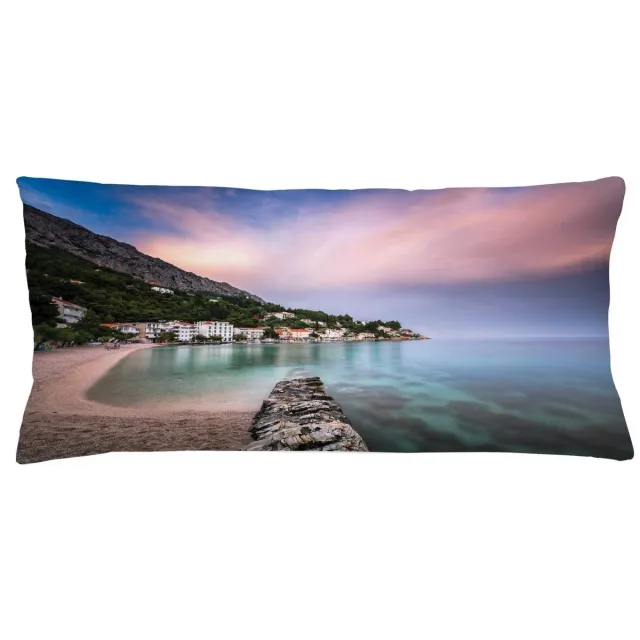 ABAKUHAUS Kussenhoes Kroatië Zonsondergang – 90x40 cm – Multicolor Mehrfarbig