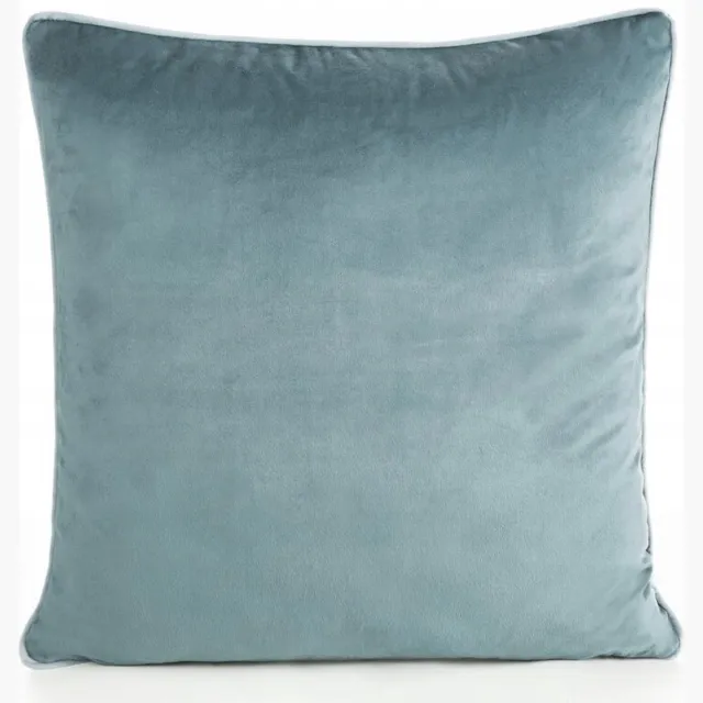 Eurofirany Gaja Velours Kussensloop met Bies 60x60cm Blauw