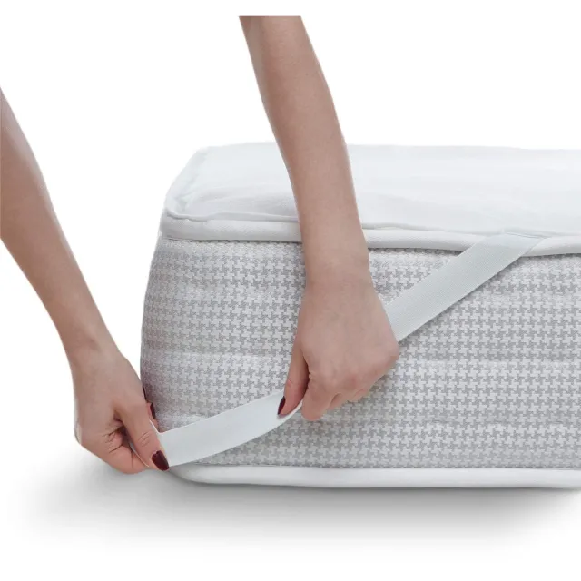 Ibenzoa Waterdichte en Ademende Matrasbeschermer voor Optimale Bescherming en Comfort 90 x 200 cm wit