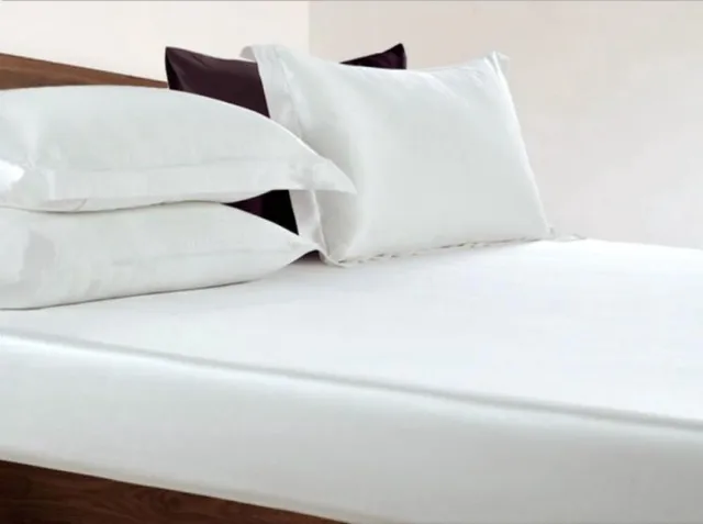 Silkmood Zijden hoeslaken - 22momme (600thread count) - 90x200cm - Ivoor wit Crème wit