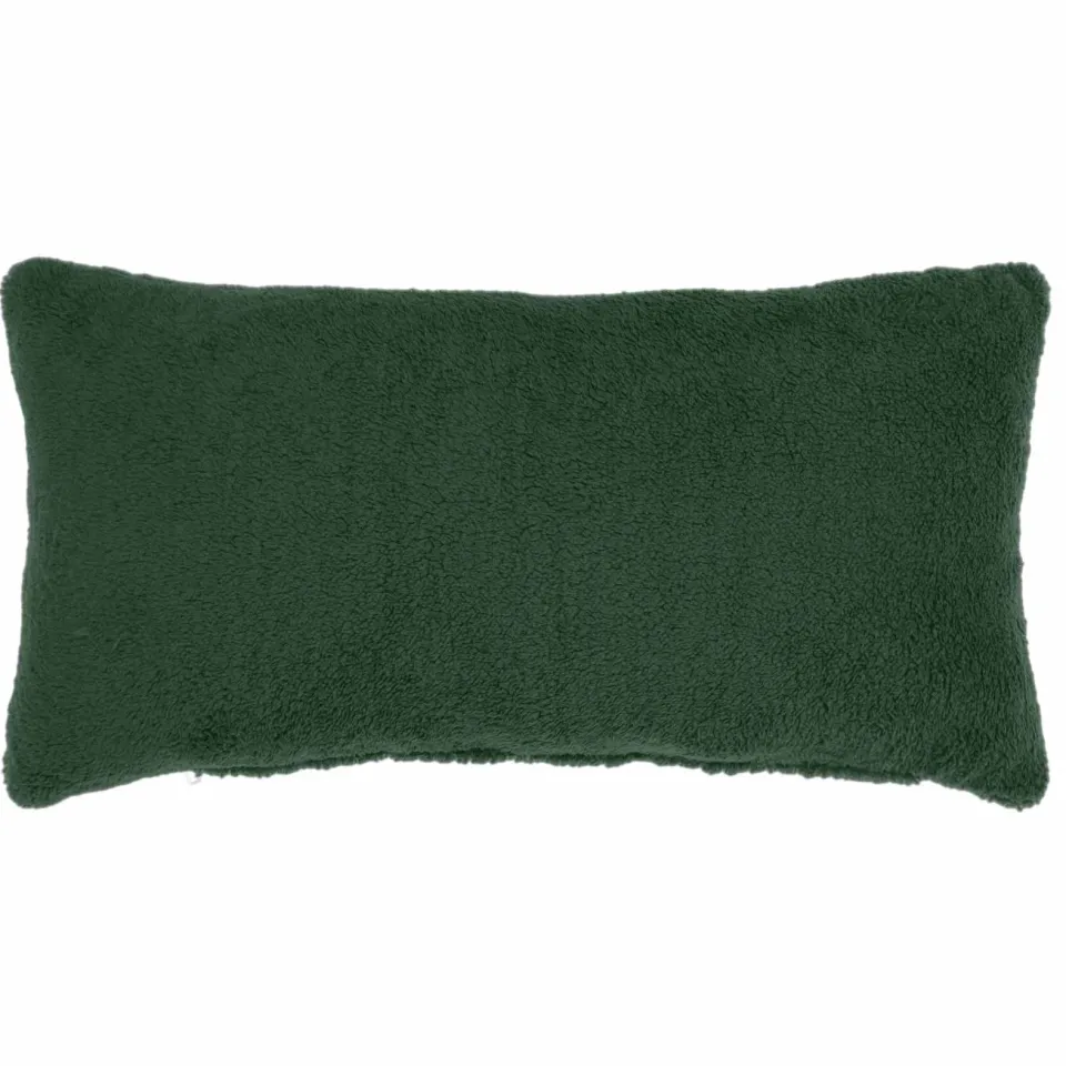 vidaXL Kussensloop 6 st HEERLEN Donkergroen 40 x 80 cm Bouclé groen, foto 2
