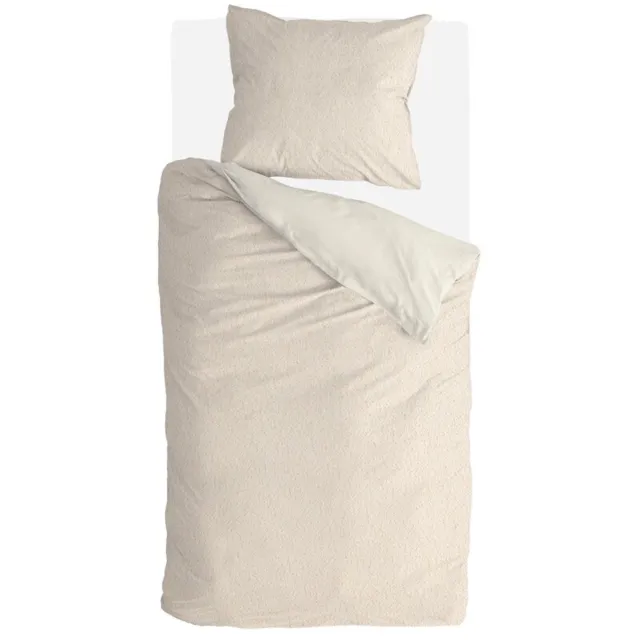 BYRKLUND Dekbedovertrek Soft & Fluffy - 140x220 - 100% Polyester - Off White
