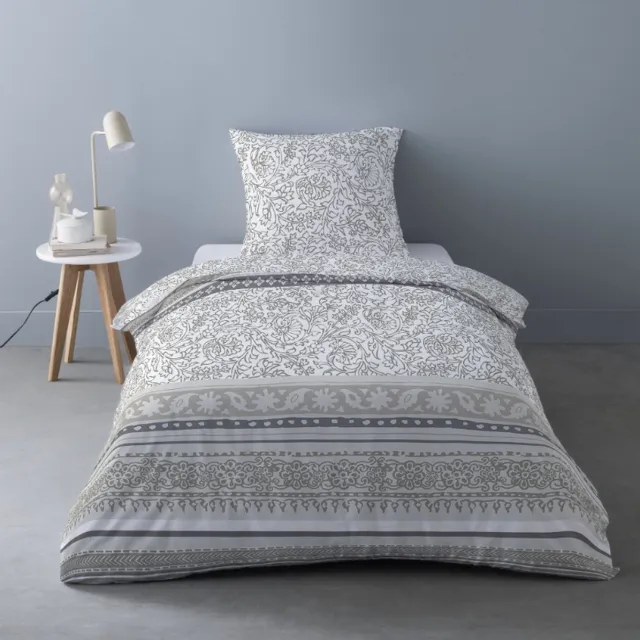 Better Nights Better Night - Luxe Polar Fleece dekbedovertrek Cato - 1persoons - 140x200 - kussensloop 63x63 - grijs