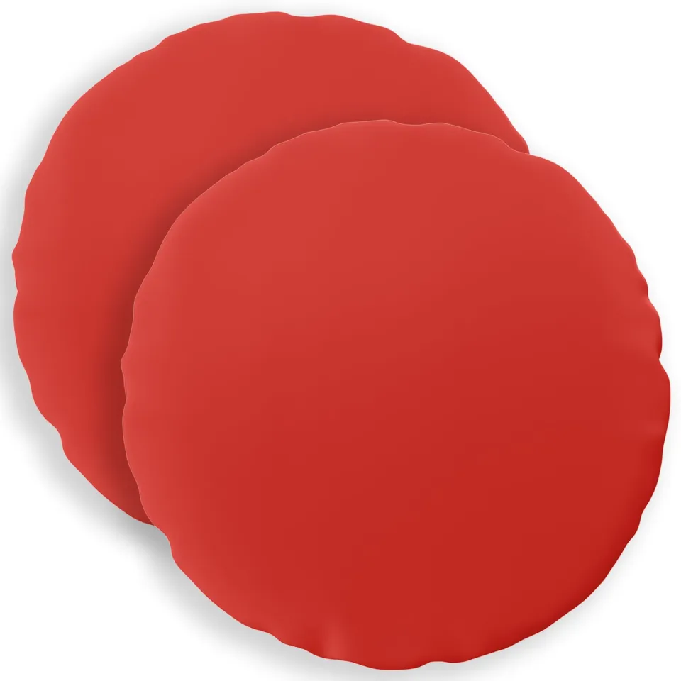 vidaXL Kussensloop 2 st HEERLEN Rood Dia. 60 cm Polyester