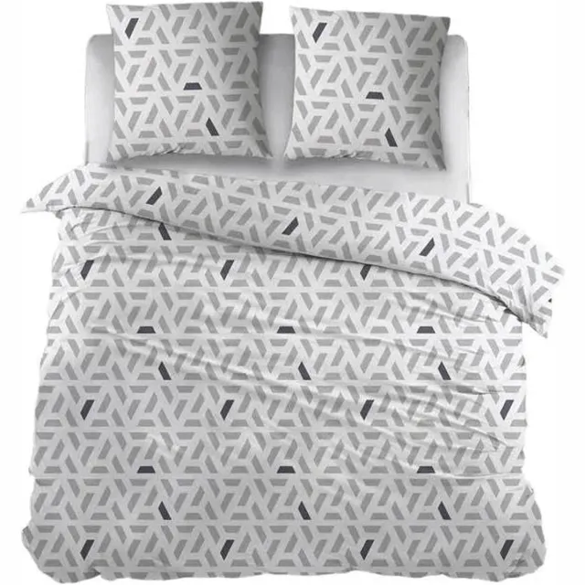 Sleepnight Dekbedovertrek Flanel Ghislaine - 140 x 200/220 cm + 1 kussensloop - [Grijs]