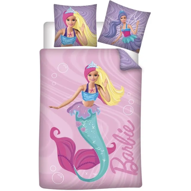 Barbie dekbedovertrek zeemeermin - katoen Multi Colour