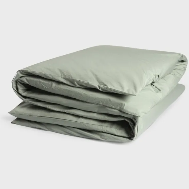 Yumeko dekbedovertrek percal katoen jade groen 260x240 (zonder slopen) - Bio, eco & fairtrade Jade Green