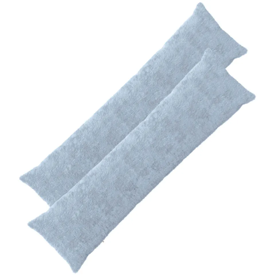 vidaXL Kussensloop 2 st HEERLEN Lichtblauw 40 x 145 cm