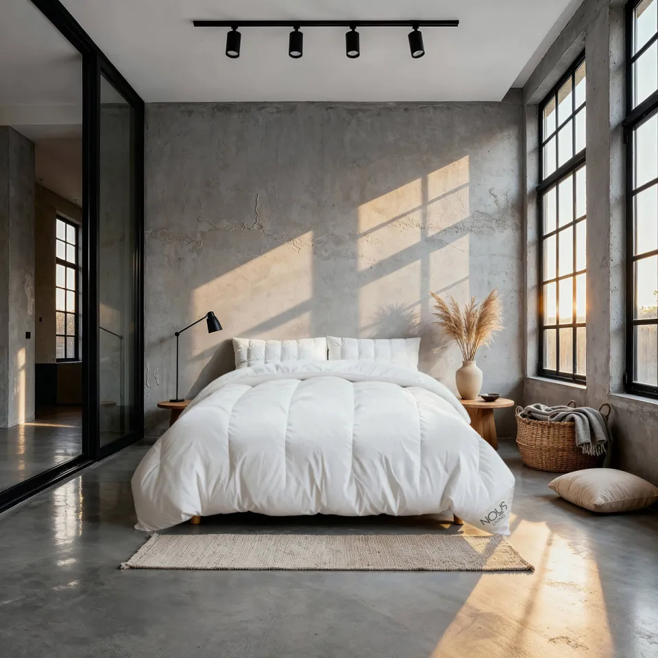 NOUS Living mega-fluffy dekbed - Extra dik & comfort (240x220 cm) wit, foto 4