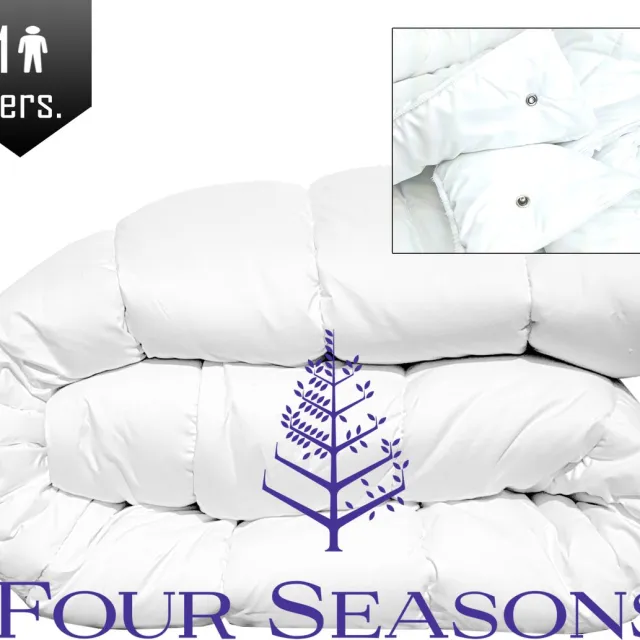 bedlin Luxe 4-Seizoenen Dekbed 600g 1 Persoons 140x200cm Wit