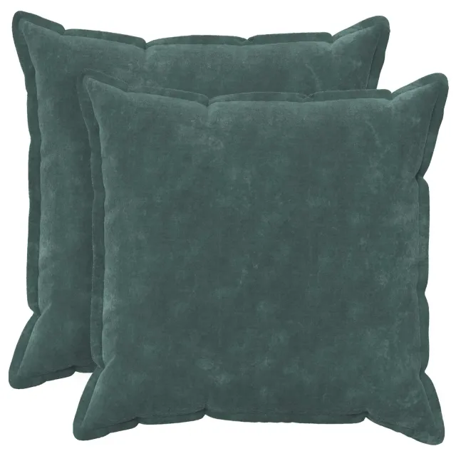 vidaXL Kussensloop 2 st HOUTEN Zee blauw 80 x 80 cm Microfiber Fleece