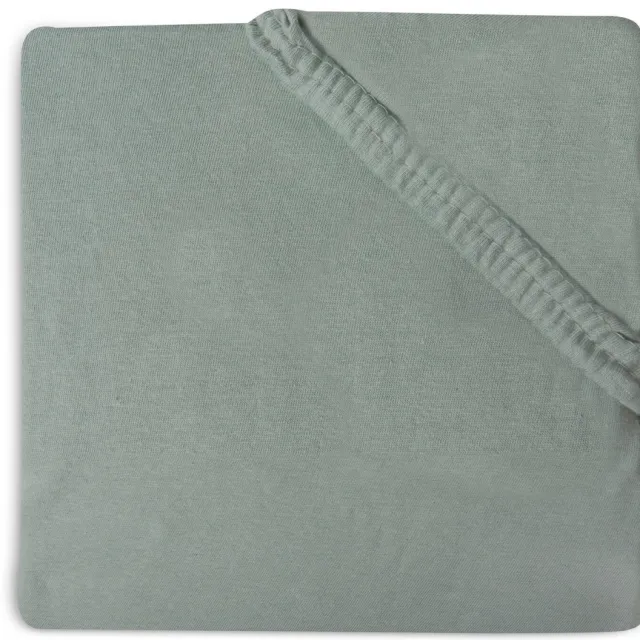 Jollein katoenen jersey juniorbed hoeslaken 70x140cm/75x150cm Ash Green
