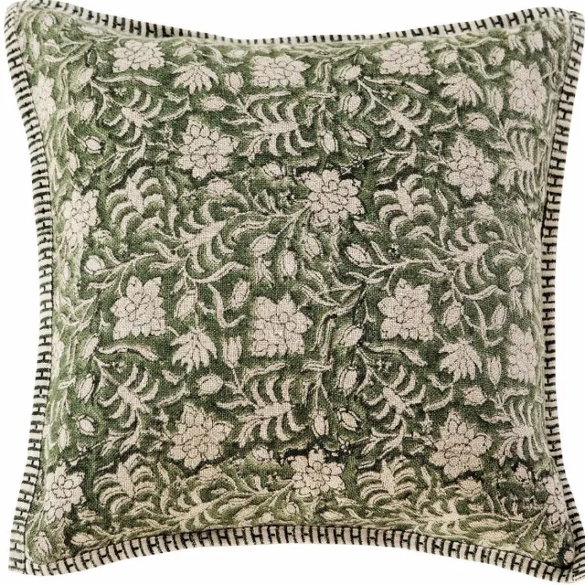 Loberon Kussenhoes Petitmagny groen