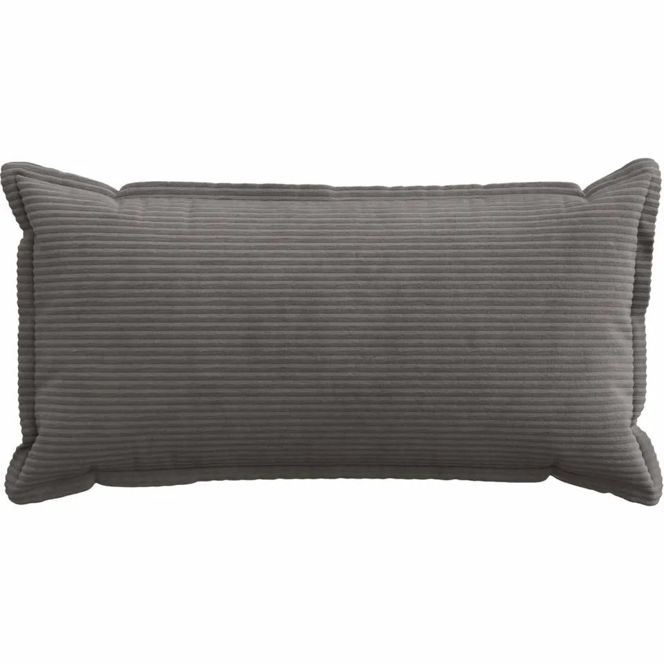 vidaXL Kussensloop 12 st HOUTEN Donkergrijs 40 x 80 cm corduroy