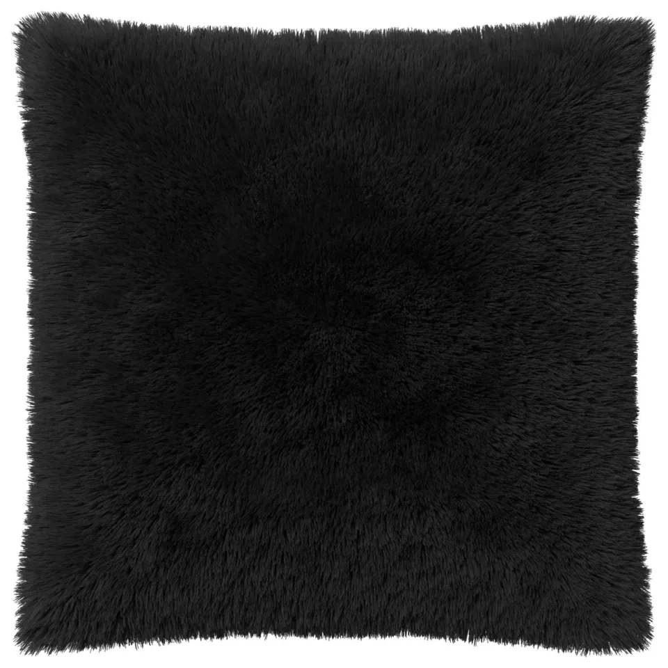 vidaXL Kussensloop 2 st HEERLEN Zwart 80 x 80 cm PV Fleece, foto 4