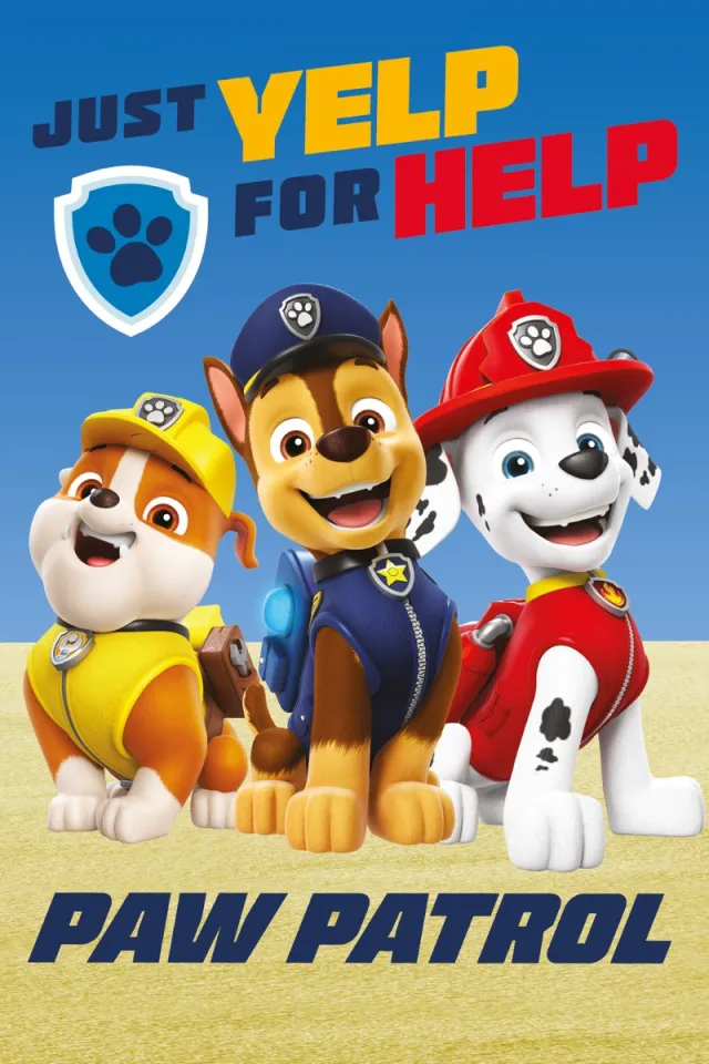 PAW Patrol Fleece plaid Yelp for help 100 x 150 cm Roze